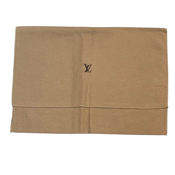 LOUIS VUITTON Vintage Fold Over Monogram Dust Bag, Medium, 18" Wide x 13" High - Picture 1 of 3